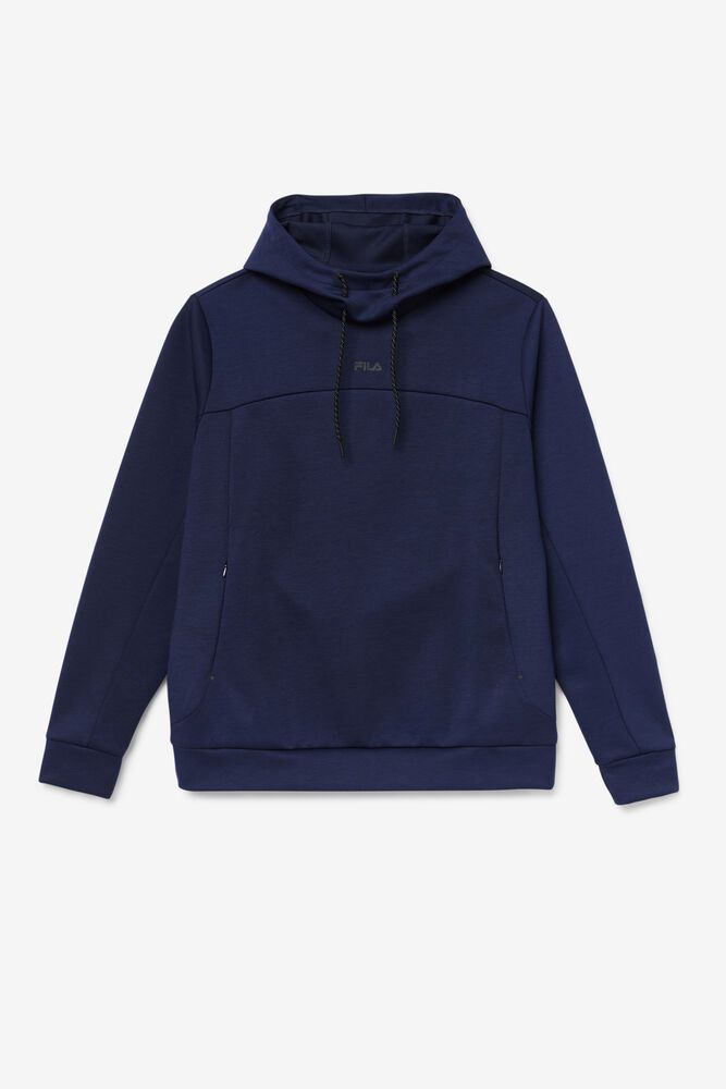 Fila Hoodie Panske Aadheen Námornícka Modrá - DUKLZ8790